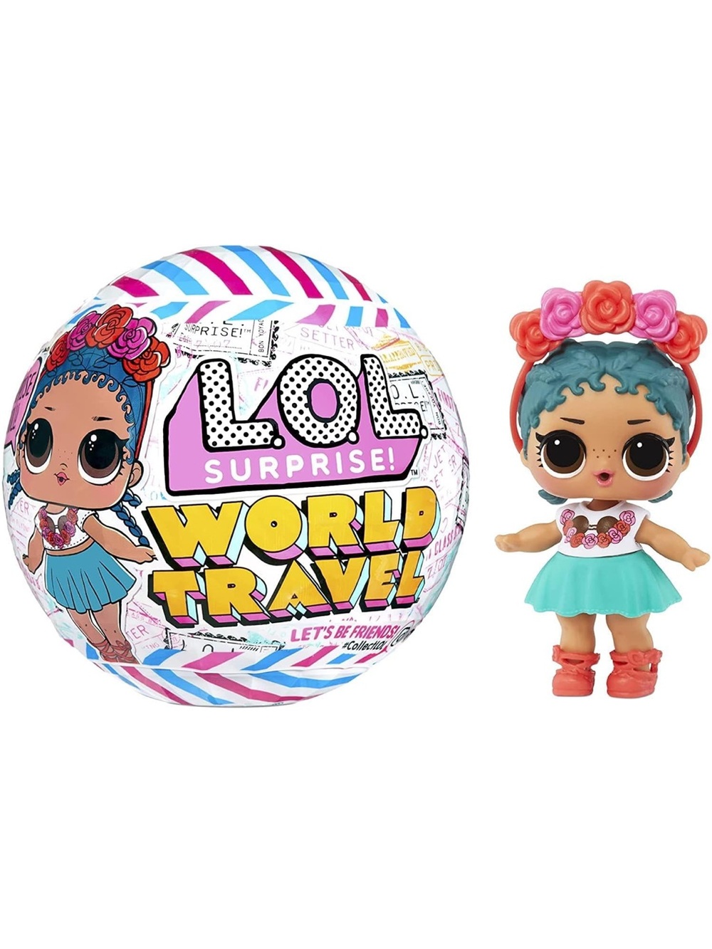 LOL Surprise ! World Travel Doll with 8 accessories